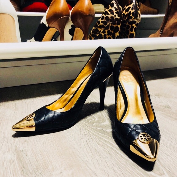 Tory Burch Shoes - Tory Burch Quilted Cap Point Toe Heels